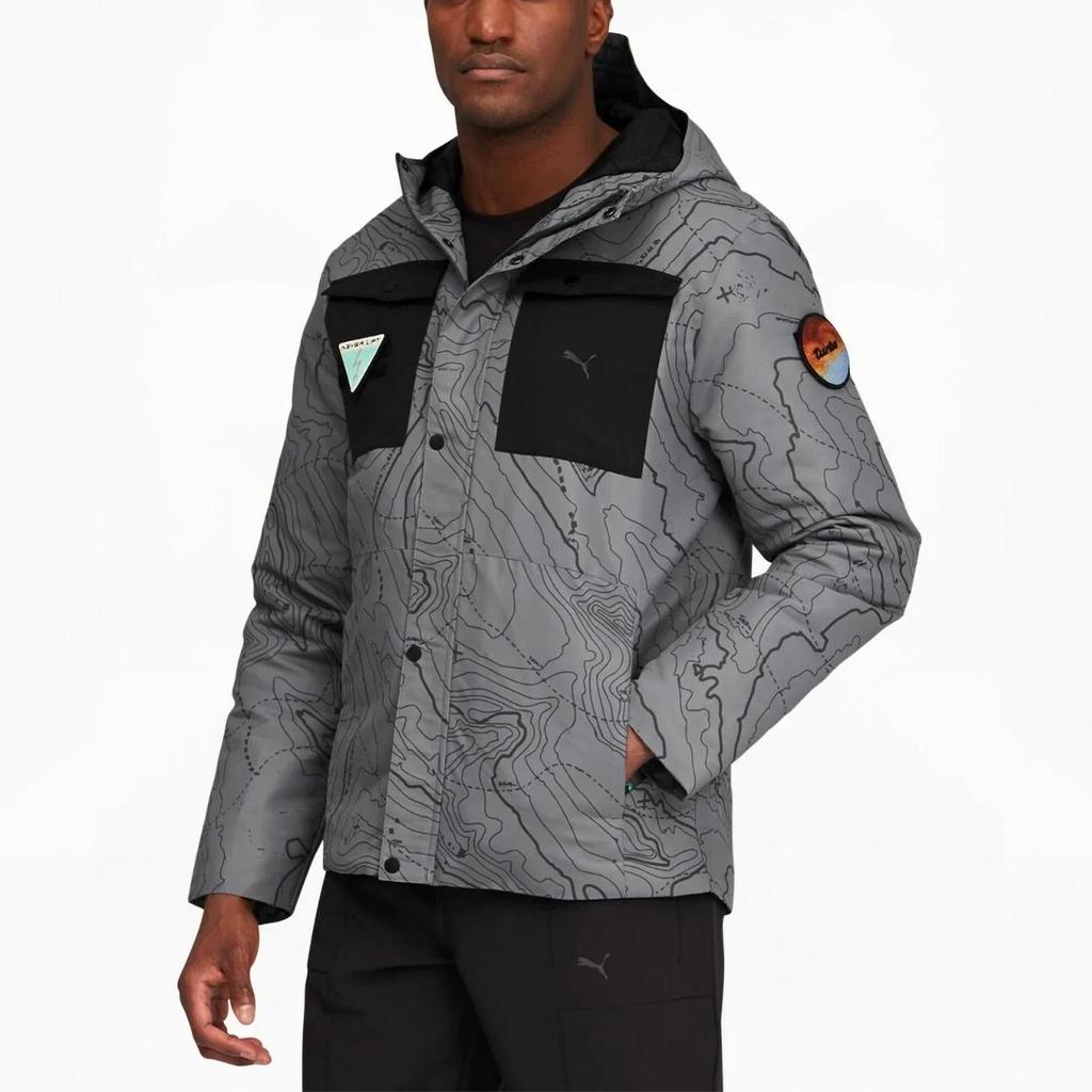 PUMA Porsche Racing Collection Coat Men's Gray (Unisex) Puffer Jackets 598118 03