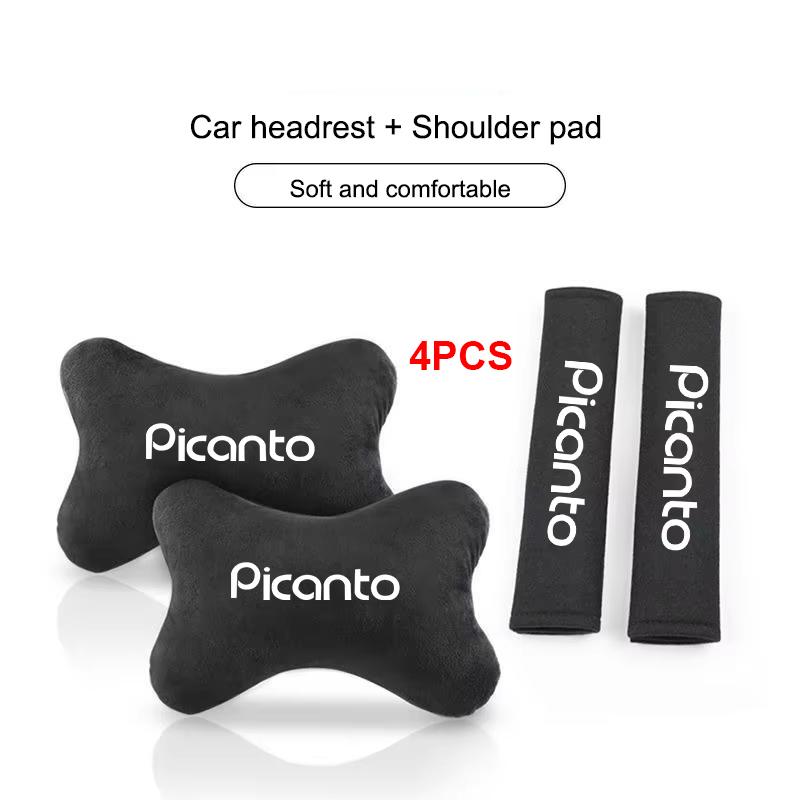 Car Seat Pillow Neck Headrest Protect Seat Belt Shoulder For KIA GTLINE Sportage Rio Ceed Niro Soul Stonic Picanto Proceed yzck10