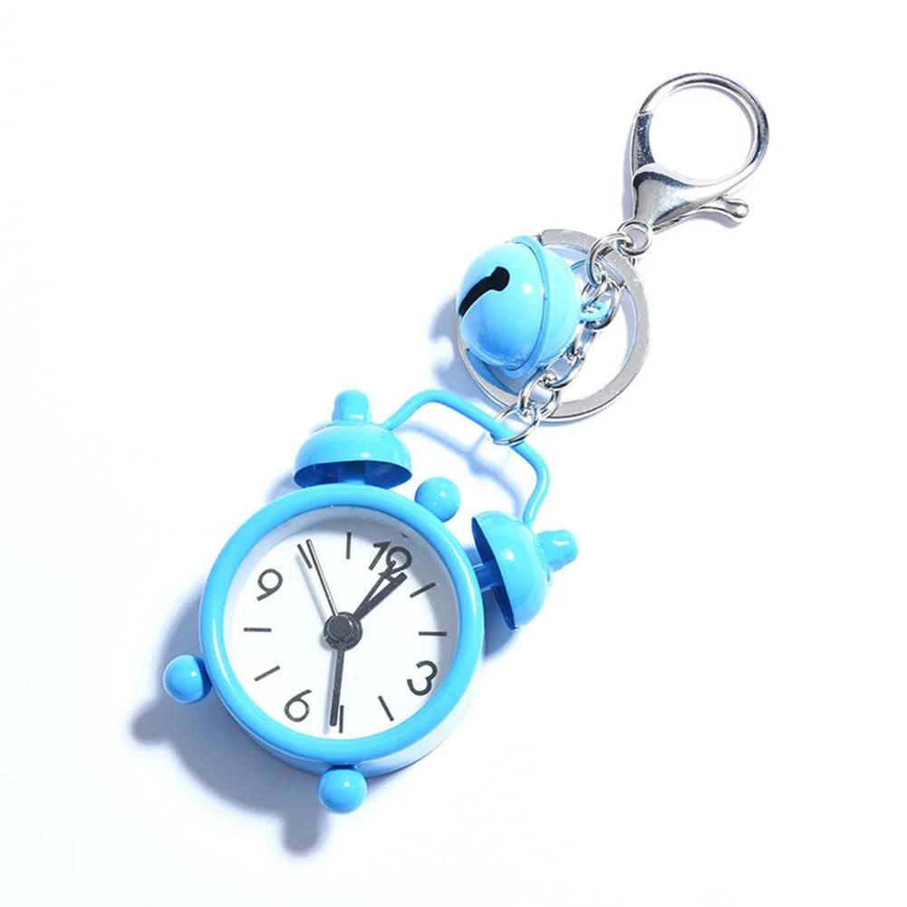 1pcs Creative Cute Mini Keychain Alarm Clock Electronic Alarm Clock Multicolor Electronic Alarm Clock Keychain Pendants Gifts