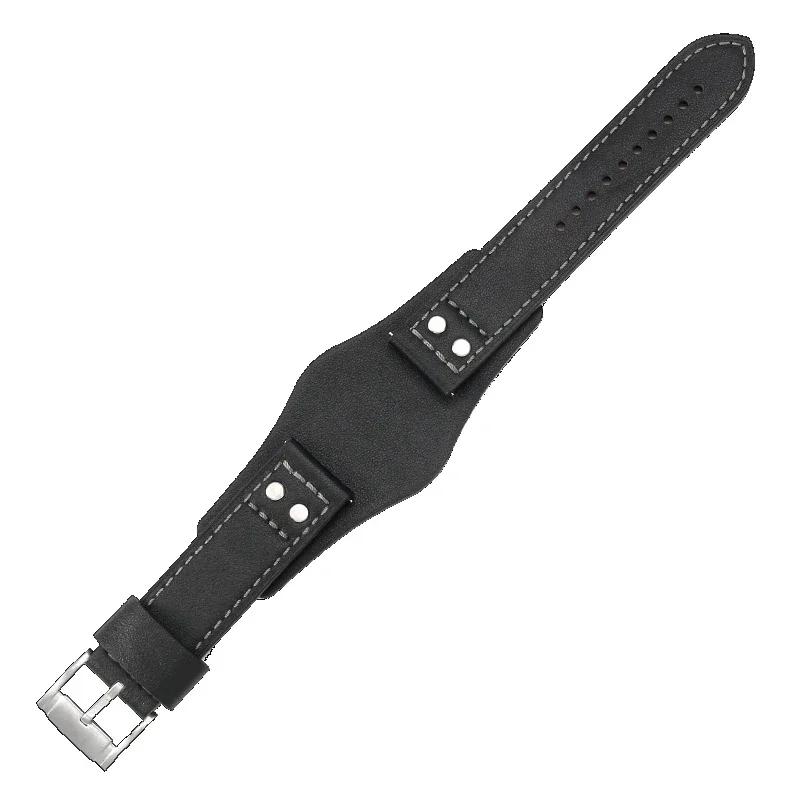Dla Fossil Seria Tacka Prawdziwa Zintegrowana Skóra Bydlęca Wodoodporna Miękka Wygodna Pasek do Zegarka Ch3051 Ch2564 Ch2565 Ch2891 22mm
