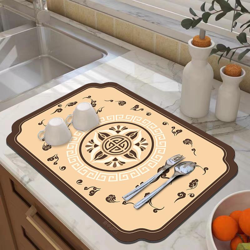 Kitchen drain mat, absorbent mat, non-slip mat, coaster, sink rim mat, quick-drying mat
