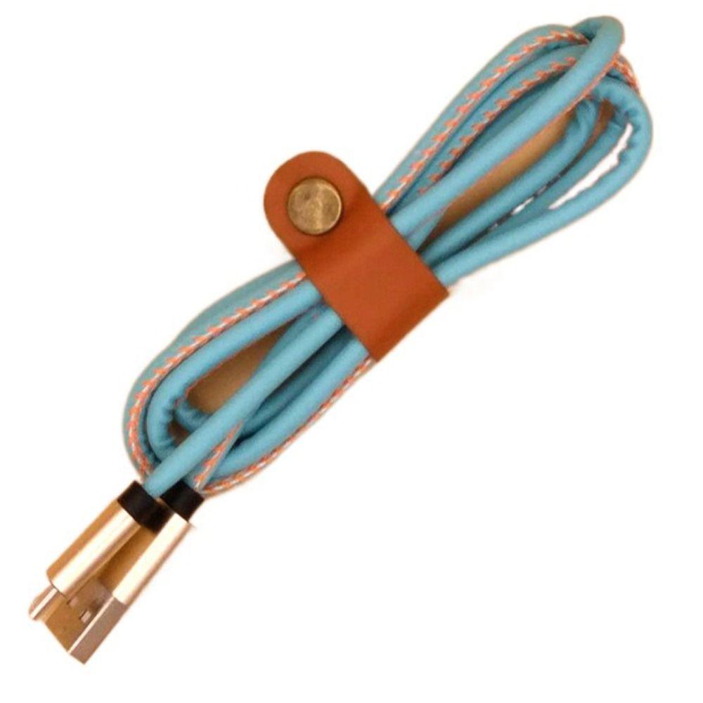 10Pcs/Pack Storage Cord Keeper PU Leather Cable Management Cable Straps  Wrap Headphone