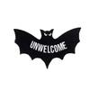 Non-slip Halloween Unwelcome Bat Doormat Faux Cashmere Halloween Decorative Carpet  Bathroom