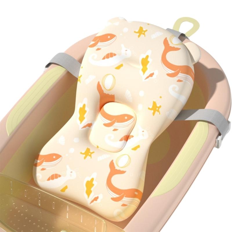 Infant Baby Bathing Pad Soft & Lightweight Newborns Bath Net Toddler Bath Rack Shower Accessories for Safe Bathing