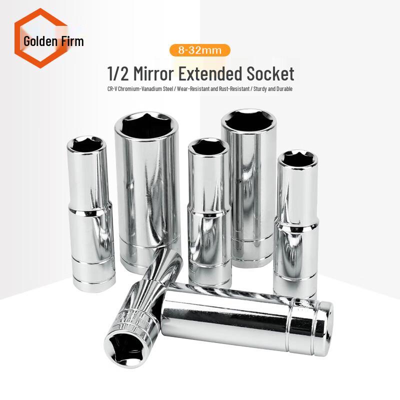 JinGuLao 1/2-inch Drive Extended Deep Hex Impact Socket 30mm