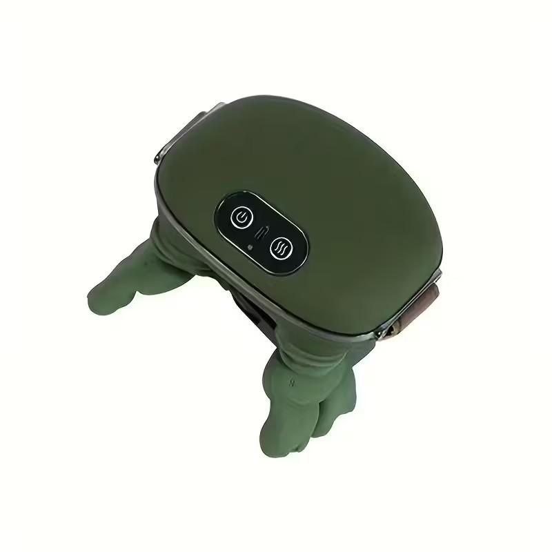 

USB Перезаряжаемый Массажер для Шеи и Плеч с Подогревом 6D Имитация Ручного Массажа Массажер для Плеч и Шеи Глубокий Разминающий Массажер Подарки для Пожилых зелёный