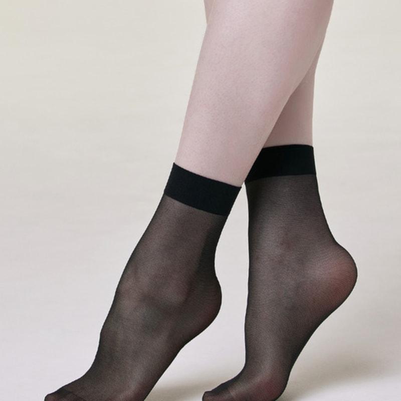 HUGDAY Basic Nude Quarter Socks X 5-Piece Set