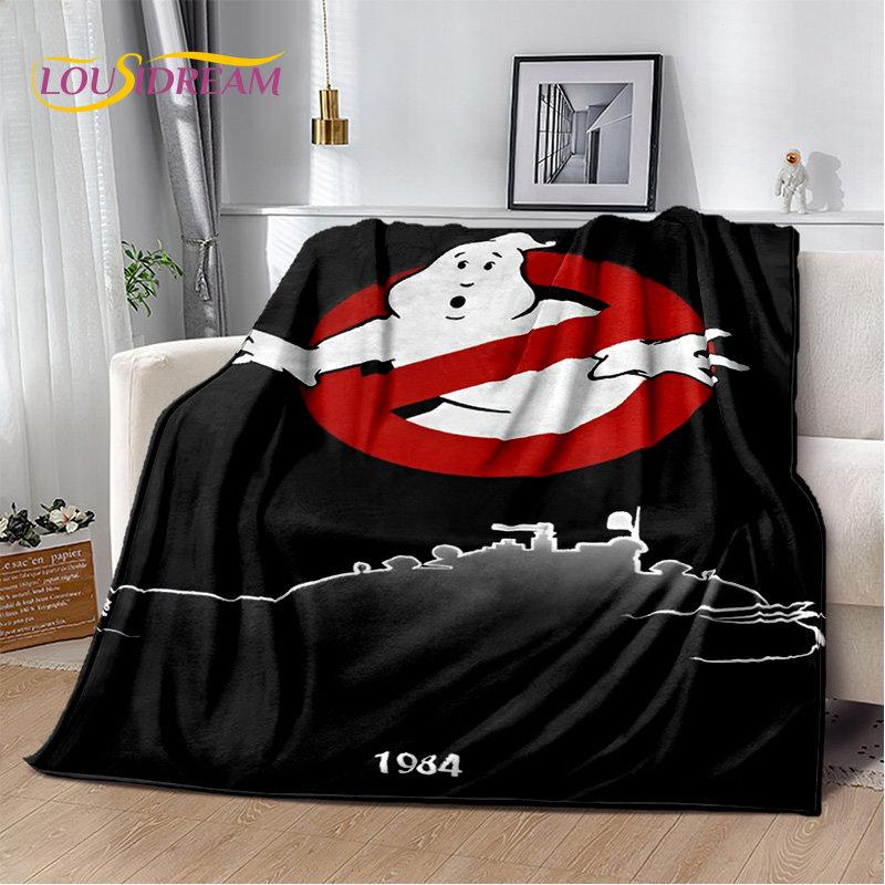 Cartoon G-Ghostbusters Movie Plush Blanket,Flannel Blanket Throw Blanket for Living Room Bedroom Bed Sofa Picnic Leisure Napping