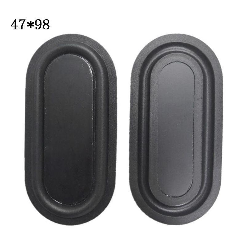2pieces Black Vibration Plate High Sensitivity and Resolution Passive Radiators DIY Bass Speaker Loudspeaker Vibrating