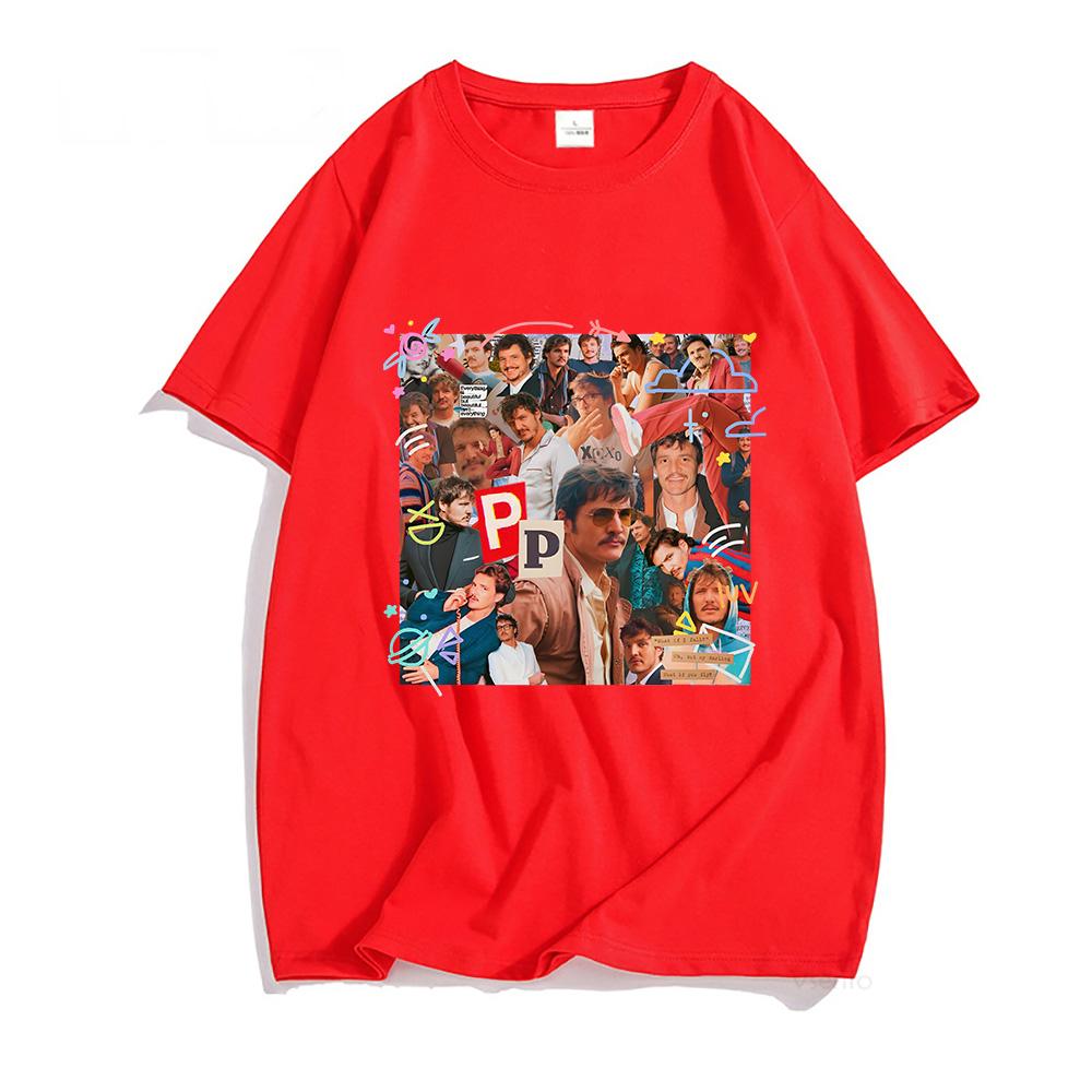 Pedro Pascal Princ Herec Trička PÁNSKÁ Foto Skutečné Osoby Puzzle Trička 100% Bavlna Trička Originalita Ležérní Aldult Estetické