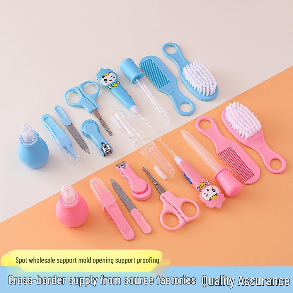 10-Piece Baby Care Set: Ear Pick, Nail Clipper, Nail File, Medicine Feeder.
