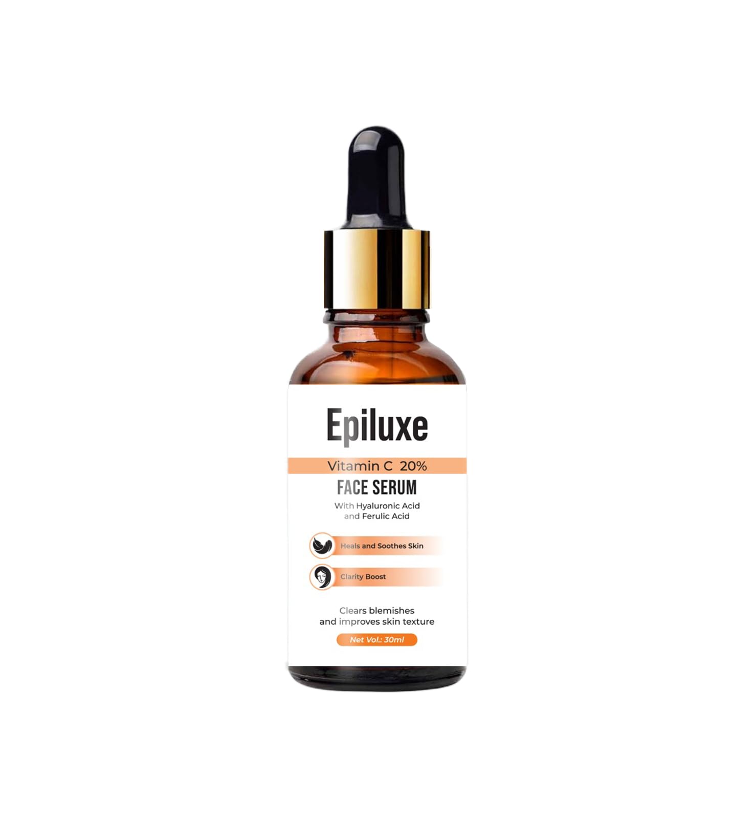 Epiluxe Vitamin C 20% Face Serum - Brightening & Anti-Aging Skin Radiance Booster Serum