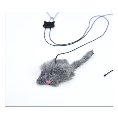 Pet Mouse Toy Interactive Cat Toy Hanging Indoor Door Retractable Toys Cat Scratch Rope Funny Cats Feather Stick Pet Supplies