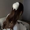 2Pcs Large Size Faux Furs Hair Clip For Long Hair Strong Hold Korean Style Fashion Accessory Multiple Colors Available