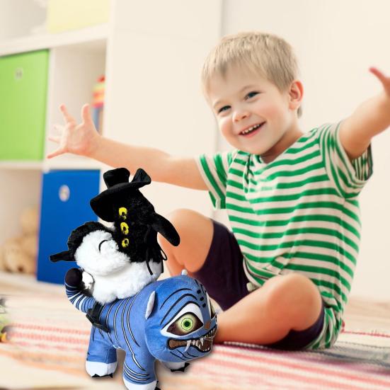 Anime Plush Tiger Soft Stuffed Animal Cosplay Costume Doll for Kids Cute Tiger Plush Toy Holiday Home Decor