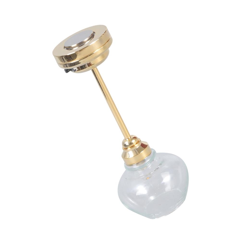 Puppenhaus Deckenleuchte im Maßstab 1:12 mit großem Glasschirm für Miniatur-Wohndekoration und realistischen Lichteffekt