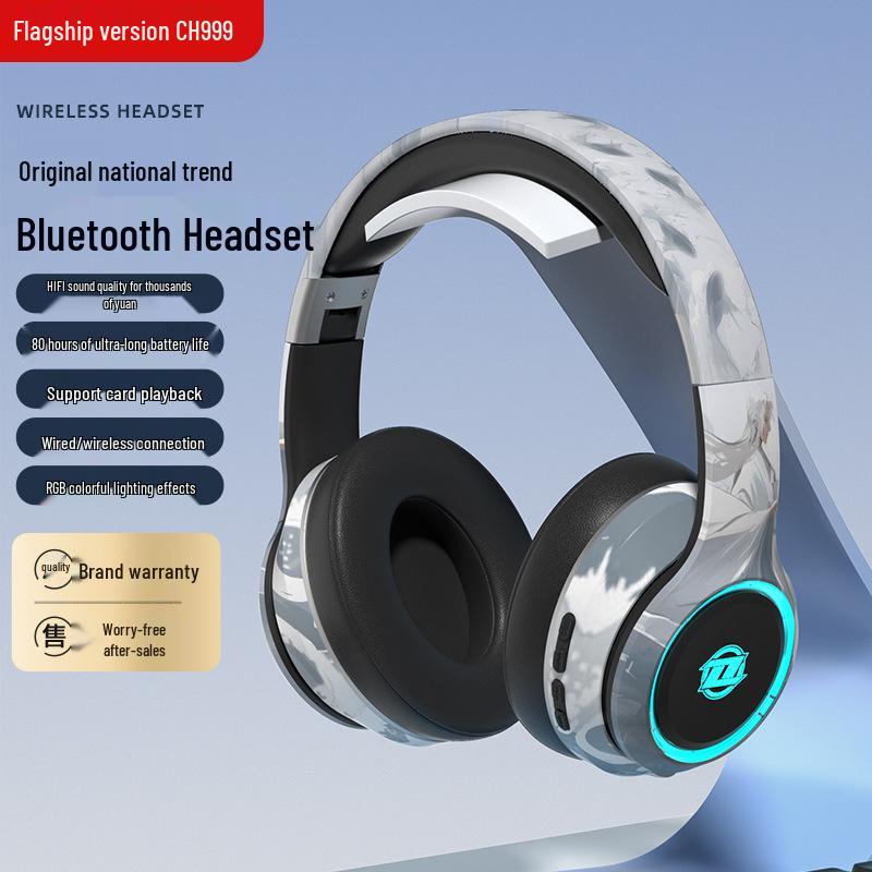 Verbesserte kabellose Bluetooth 5.3 Over-Ear-Kopfhörer für Sport & Esports