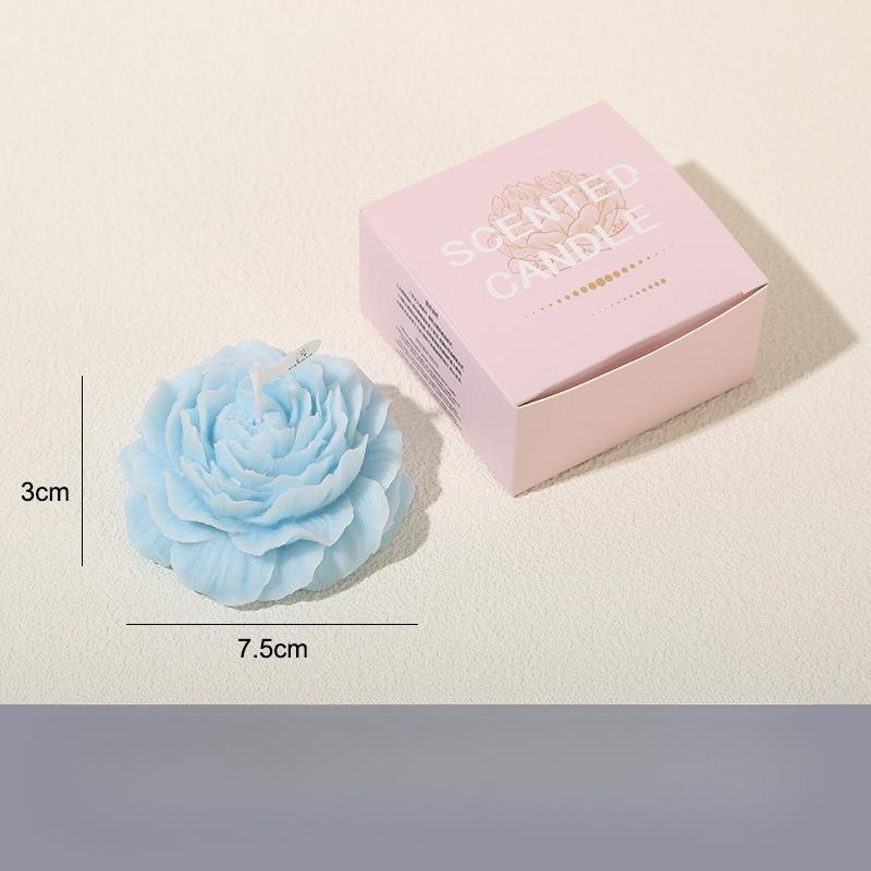 Peony Aromatherapy Candle Mother's Day Fragrance Souvenir Simulated Flower Shape Candle Ornaments