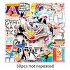 50Pcs Waterproof Gymnastics Graffiti Stickers for Phone Cases, Skateboards, and Luggage