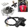 1Set Fuel Tank Cap Cover Ignition Switch for Yamaha YZF R6 2003-2005 YZF R1 1998-2003 XJ6 XJ6F XJ6N 2009-2013 FJ1300 2001-2016