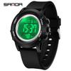 Sanda Wasserdichte Leuchtende Sport-Armbanduhr für Herren - Einfache Multifunktionale Elektronische Uhr