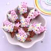 12PCS Resin Colorful Mini Cartoon Rabbit Cherry Cone Ice Cream Lollipop Popsicle Scrapbook Flatback 3D Foods Figurines DIY Bow Decor Accessories