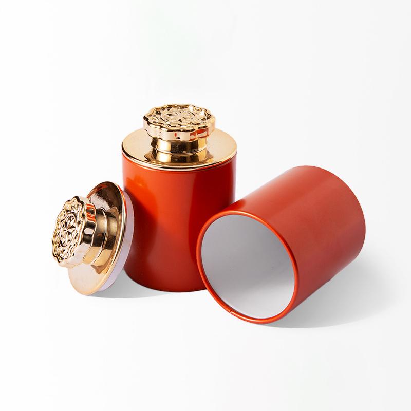 Mini Černý čaj Zelený čaj Malý čaj Jednobarevná Vzduchotěsná Nádoba Odolná proti zápachu Úschovna bylinek Kovová Uzavřená Plechovka Nádoba na čaj Úložné Krabice