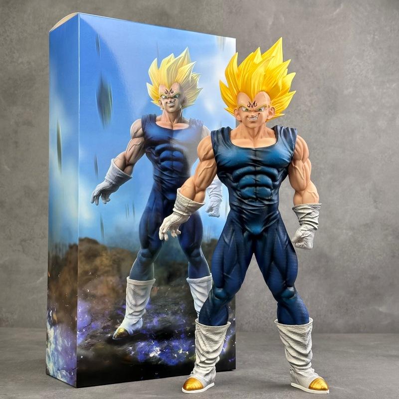 

Dragon Ball Majin Vegeta 37cm 1/4 Scale Super Saiyan GK Statue Anime Action Figure Desktop Decor Collectible Toy