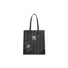MLB Monogram Collection Polyester Combo Bag, Tote Bag, Shopping Bag, Handbag, Shoulder Bag Large Unisex Black 3AORL031N-50BKS
