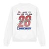 Disney Unisex Adult Mickey Mouse Racing Logo Sweatshirt