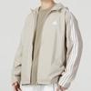 Adidas Side Stripe Windproof Casual Hooded Jacket Men Jackets Khaki IJ8693