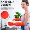 1 Pair Household Arms Length Rubber Latex Cleaning Long Gloves Kitchen Dishwashing Gloves Waterproof Reuseable Living Wash Glove