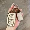 Leather Car Keychain Keyring Car Key Case Cover Set  For Hyundai Tucson Santa Fe Rena Sonata Elantra Creta Ix35 Ix45 I10 I30 I40