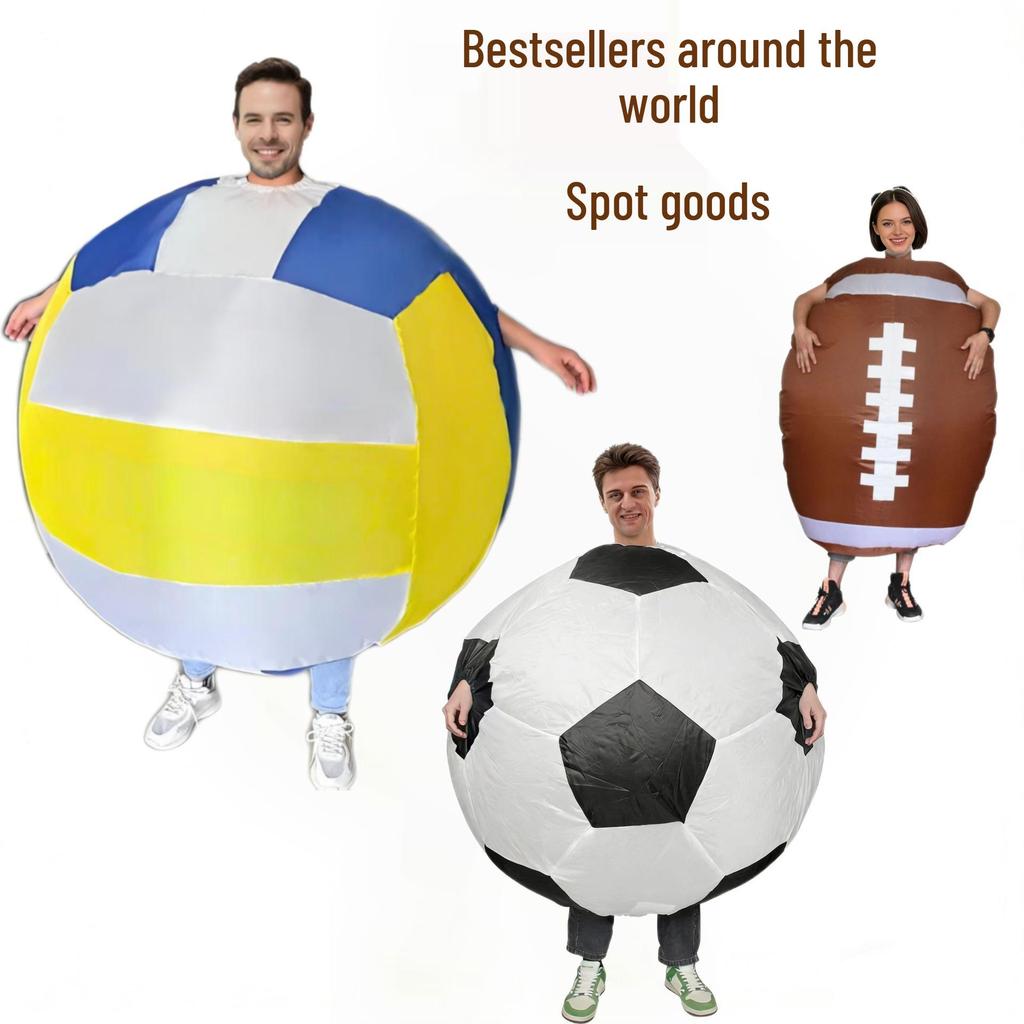 World Cup Inflatable Football Costume and Cheering Props for Sports Cosplay