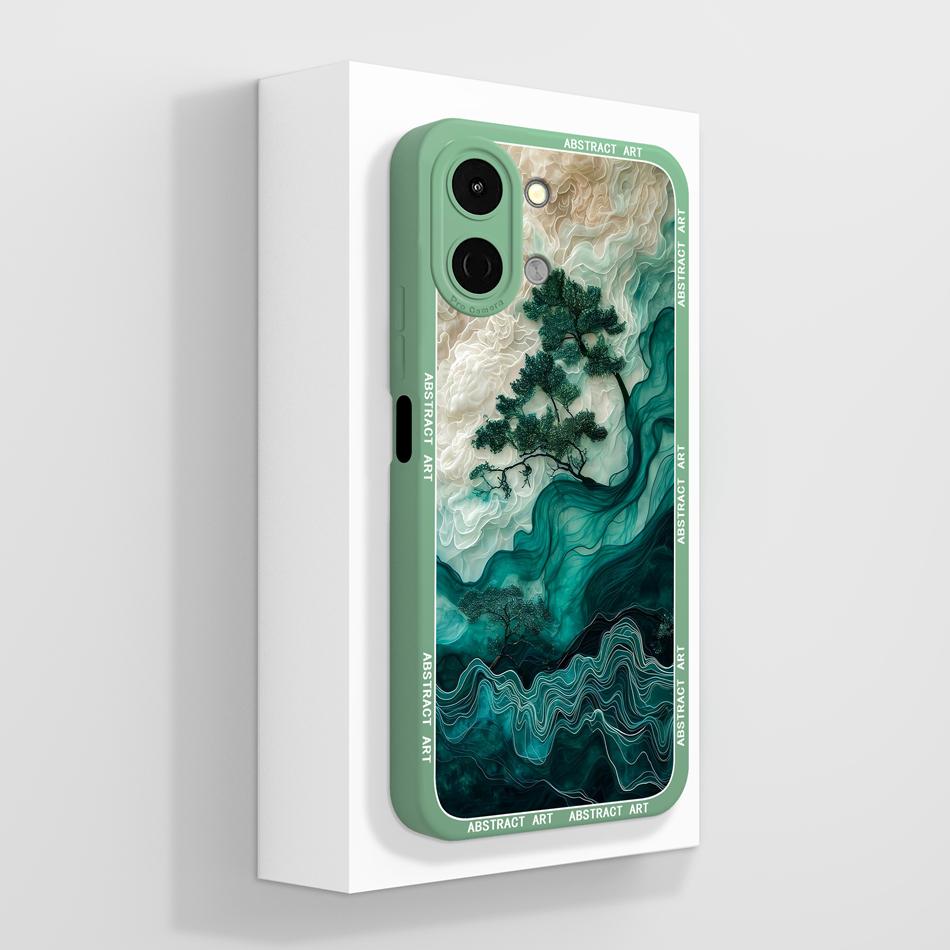 For Tecno Spark Go 3 / Pop 20 Case Creative Design Lightweight Phone Funda For Tecno SparkGo3 / POP20 Soft Liquid Silicone Shell