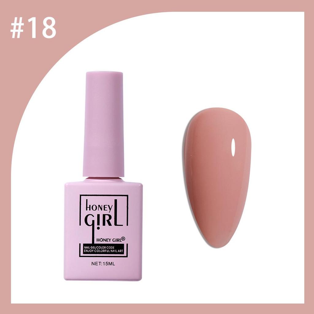 HONEYGIRL 36-Color Skin Tone Nail Polish Set - Blush, Nude, Pink Shades for Trendy Nails