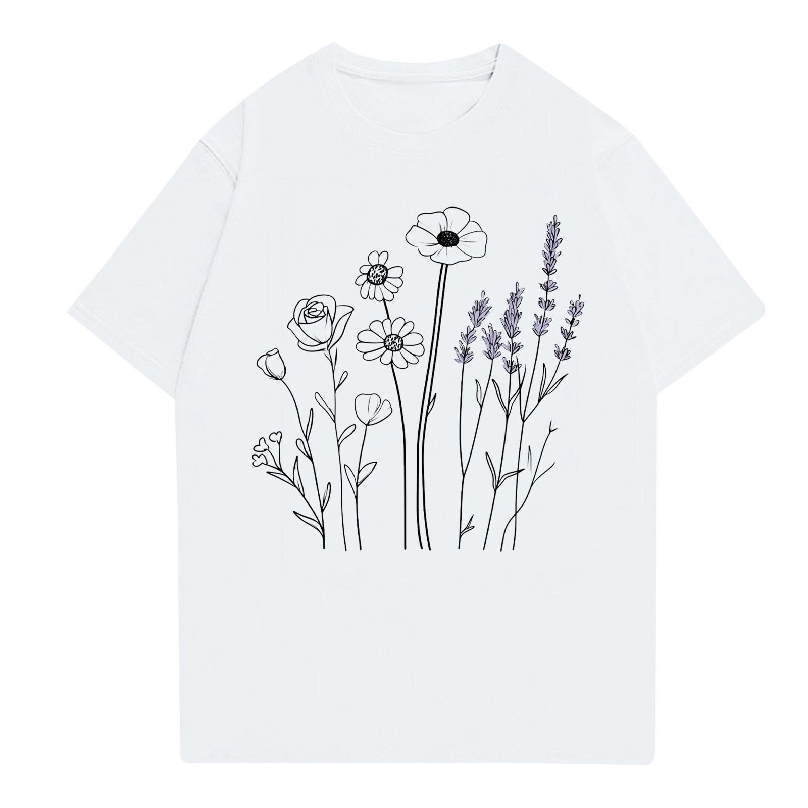 

Женская мода повседневная футболка с круглым вырезом и короткими рукавами, топ, футболка, топ XXL белый