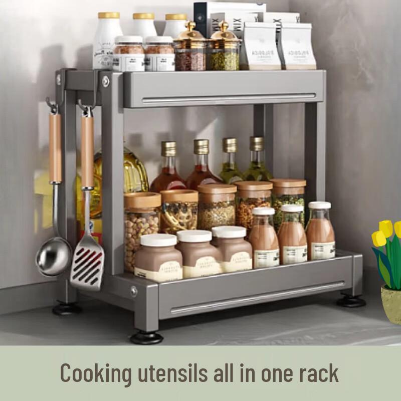 Küchen-Arbeitsplatten-Aufbewahrungsregal mit Messerhalter