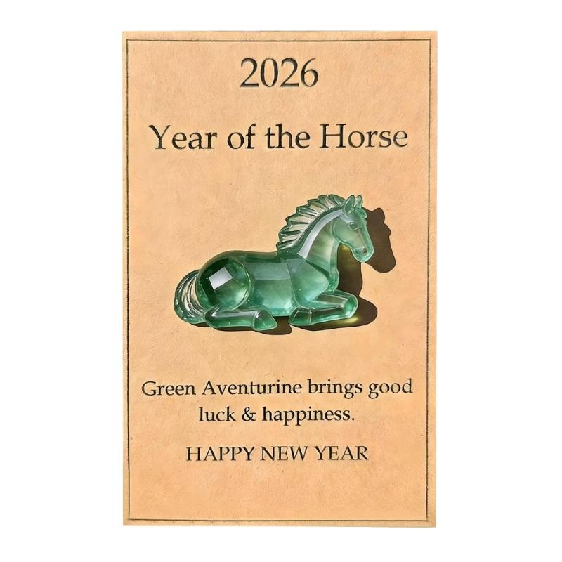 

Safe Rounded Edge Acrylic Horse Ornament Good Luck Decorative Gift Horse Figurine for Family, Friend 1