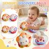 Soft Rubber Baby Hand Held Toy Shaking Sound Exercise Grasping Hearing Newborn Early Education Puzzle Bell