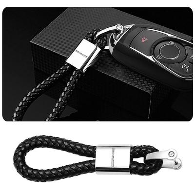1pcs Hand Woven Leather Car KeyChain Key Ring Car Accessories For Mercedes Benz AMG GLE GLS GLC CLA GLB ML C500 C200 C300 W204 W206 W205 W212 W203