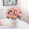 5pcs 10 Heads Rose Bouquet Artificial Flowers Western Rose Wedding Decoration 6 Colors Peonies Fake Flowers Artificial Flowers