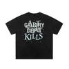 Summer European and American trendy brand GALLERY DEPT eyeball distressed washed vintage printed unisex short-sleeve T-shirt