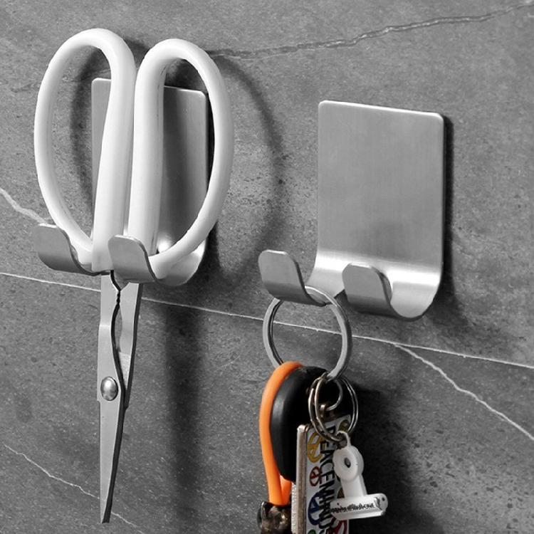 Contemporary Bath Storage Hook For Razors Chargers Stainless Steel Drillless Mounting System Durable Bathroom Organizers