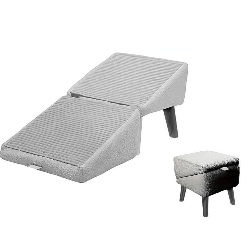 Escalones Plegables para Perros Taburete de Felpa para Patas de Mascotas Nueva Rampa de Escaleras para Perros Interior Hogar