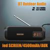 Wireless BT Speaker Portable Radio AM FM Radio Rechargeable Radio for Indoor Outdoor
