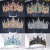 Hair Jewelry Baroque Crystal Crowns Luxury Princess Crown Exquisite Rhinestone Diadem  Wedding