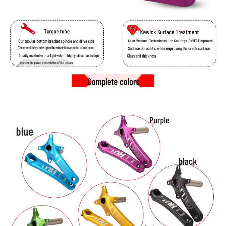 Prowheel Haomeng Horský klikový systém Hollow Integrated s jedním/dvěma převodníky pro 9-11 rychlostí.