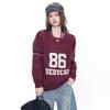 Oversized V-Neck Numeric Knit Sweater Men Women Casual Streetwear Loose Fit Pullover 2026