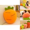 Soft Carrot Plush Toy Cartoon Vegetable Stuffed Pillow Creative Fluffy Doll Pink/orange/yellow/red 28/40/60/80cm